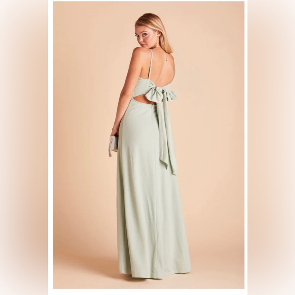 Benny Birdy Grey bridesmaid dress! Sage green